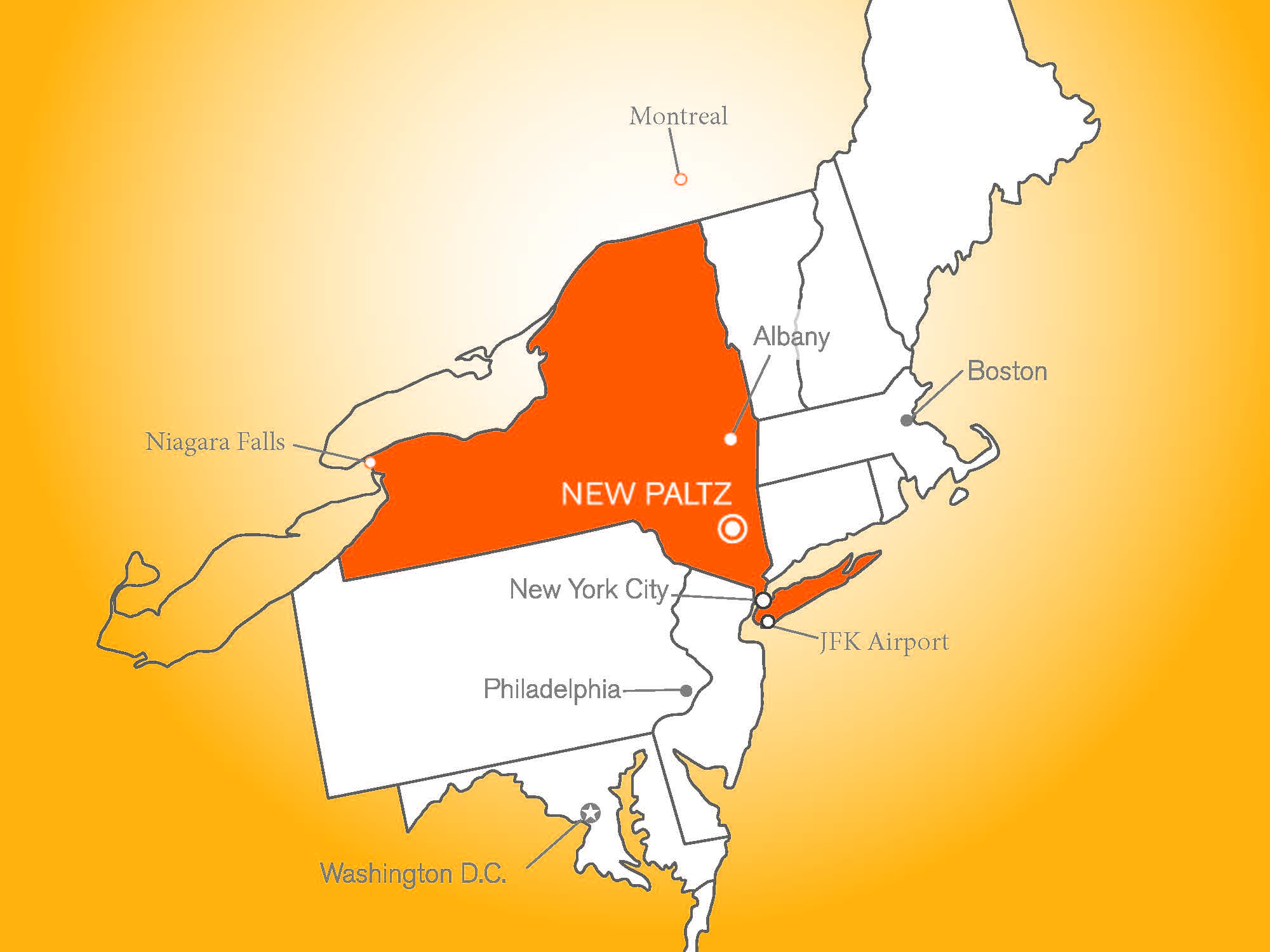 SUNY New Paltz map
